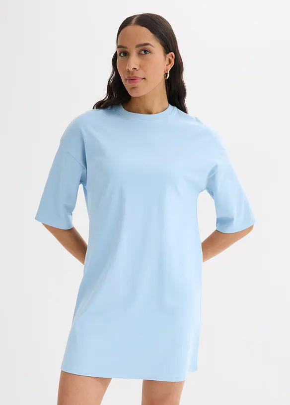 Oversize-Shirtkleid aus schwerer Bio-Baumwolle, bonprix