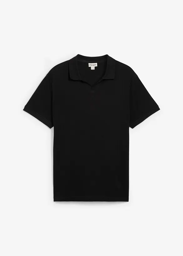 Polo en coton texturé, bonprix