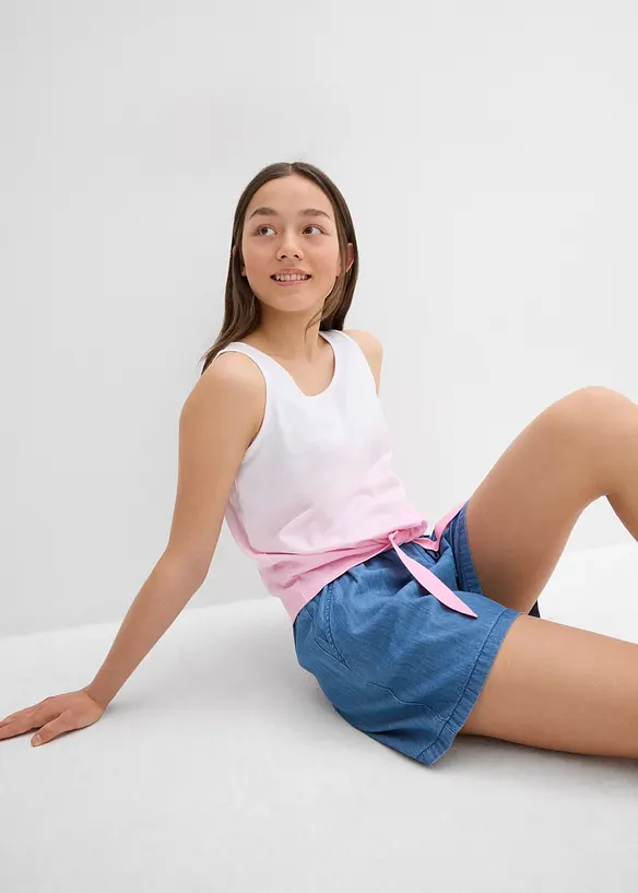 Lot de 2 tops 100% coton, bonprix