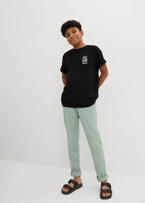 T-shirt à imprimé dans le dos, en coton, bonprix