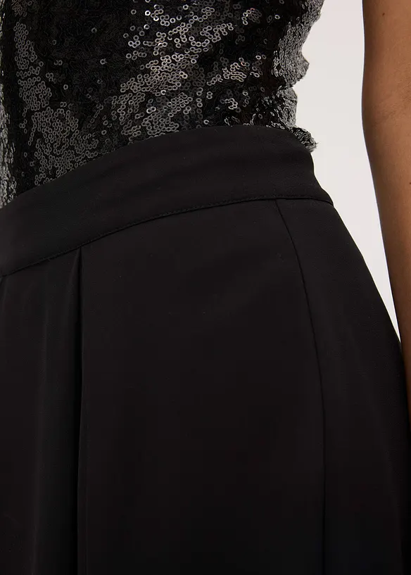 Midirock mit Ruffle und Chiffon, bonprix