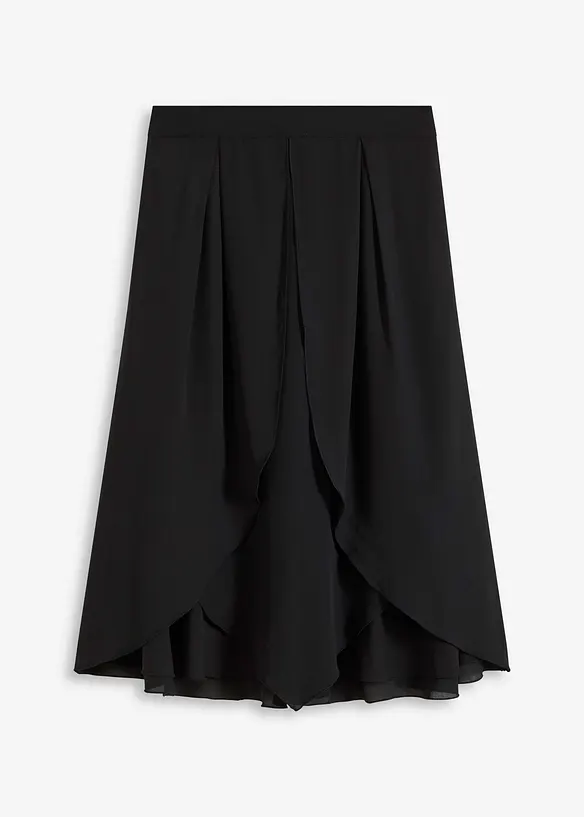 Midirock mit Ruffle und Chiffon, bonprix