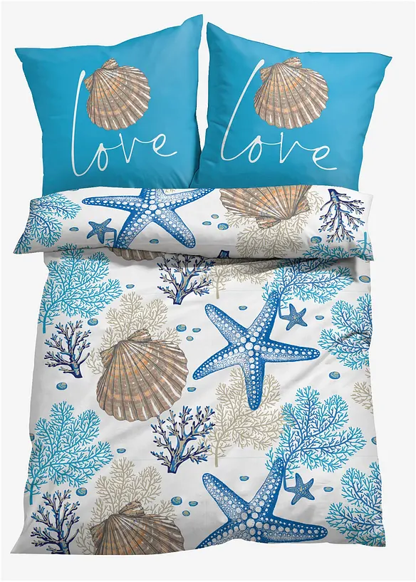 Bettwäsche mit maritimen Design, bonprix