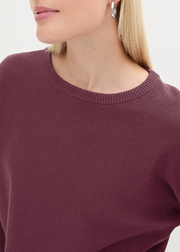 Pullover mit Fledermausärmeln, bonprix