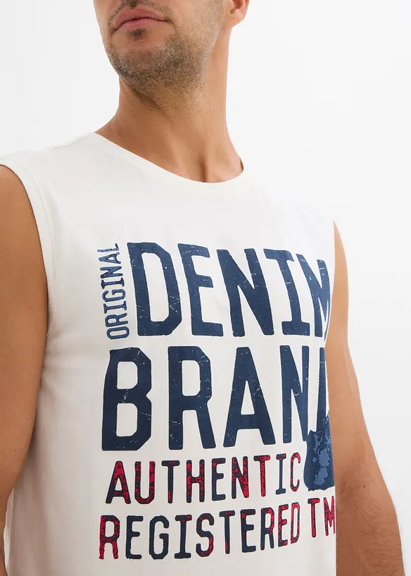 Lot de 2 débardeurs marcel 100% coton, bonprix