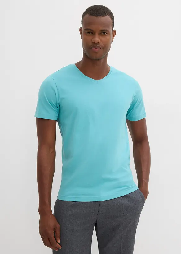 Lot de 5 T-shirts col V, bonprix