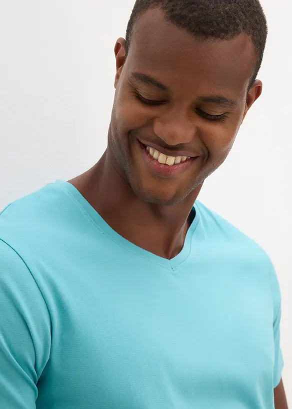Lot de 5 T-shirts col V, bonprix