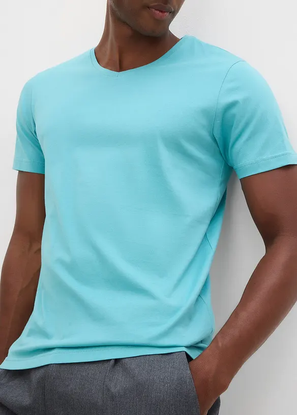 Lot de 5 T-shirts col V, bonprix