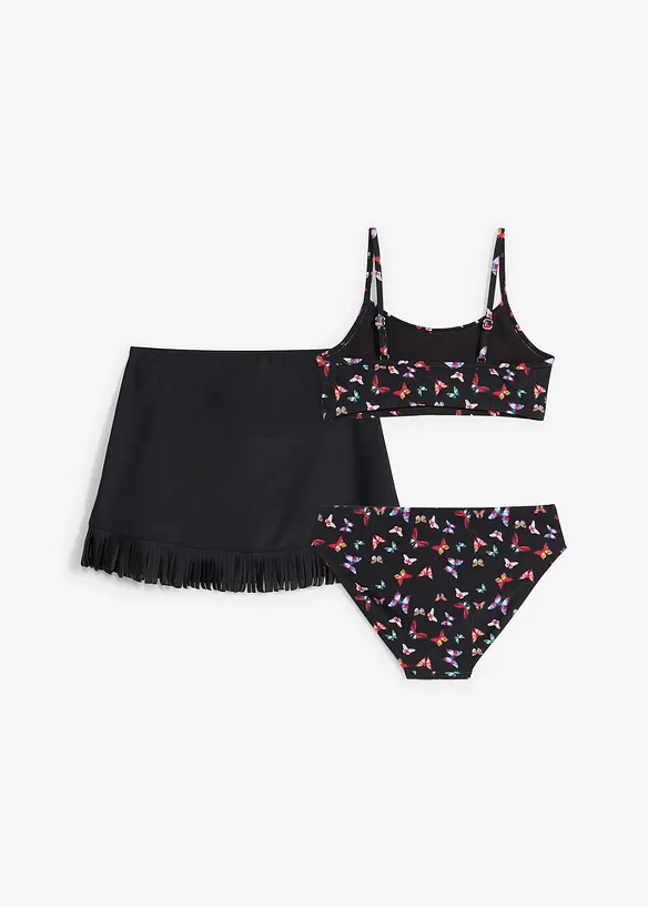 Bikini et jupe de bain (ens. 3 pces), bonprix