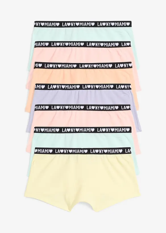 Lot de 7 boxers avec coton doux, bonprix