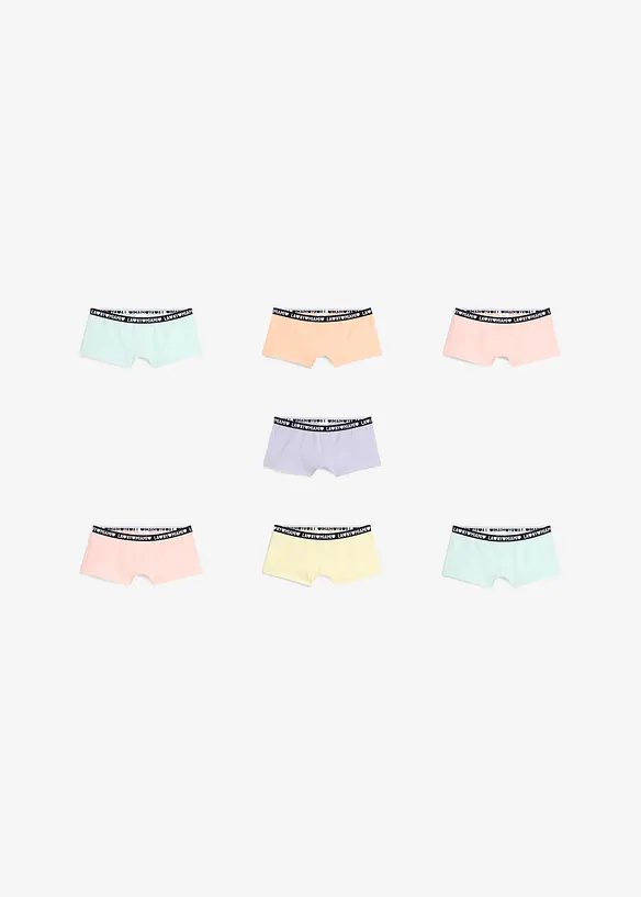 Lot de 7 boxers avec coton doux, bonprix