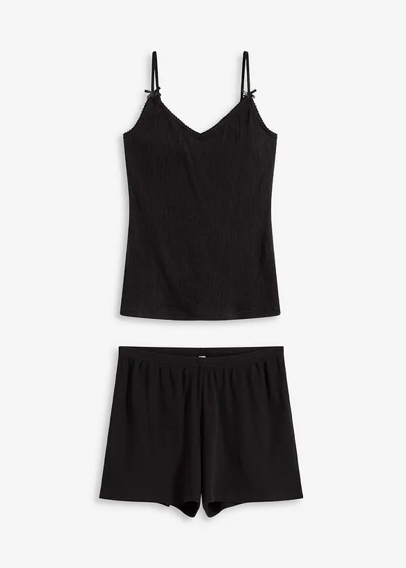 Pyjashort 100% coton côtelé, bonprix