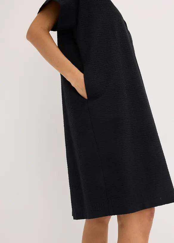 Lockeres Kleid aus Baumwolle mit eingelegter Falte, bonprix