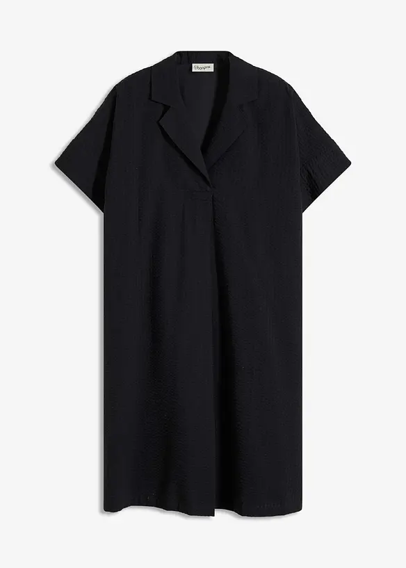Lockeres Kleid aus Baumwolle mit eingelegter Falte, bonprix
