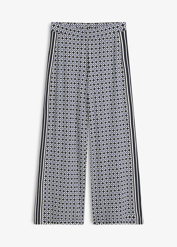 Pantalon en jersey au motif minimaliste, bonprix