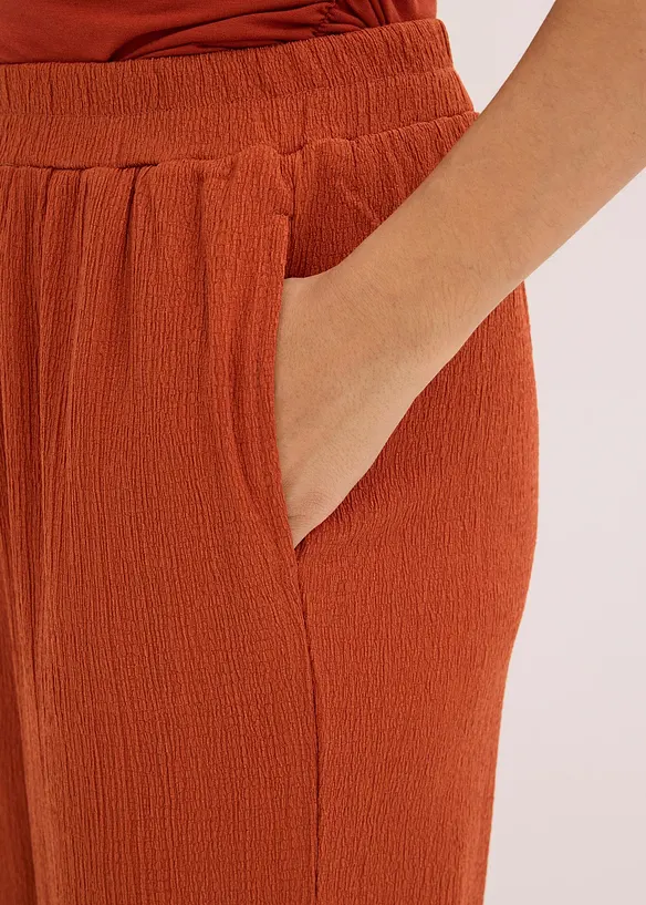 Pantalon en jersey crêpe, bonprix