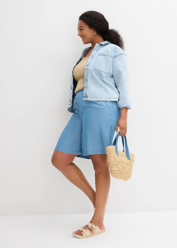 Short en Lyocell à taille élastiquée, bonprix