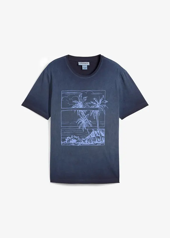 T-shirt aspect délavé en coton, bonprix