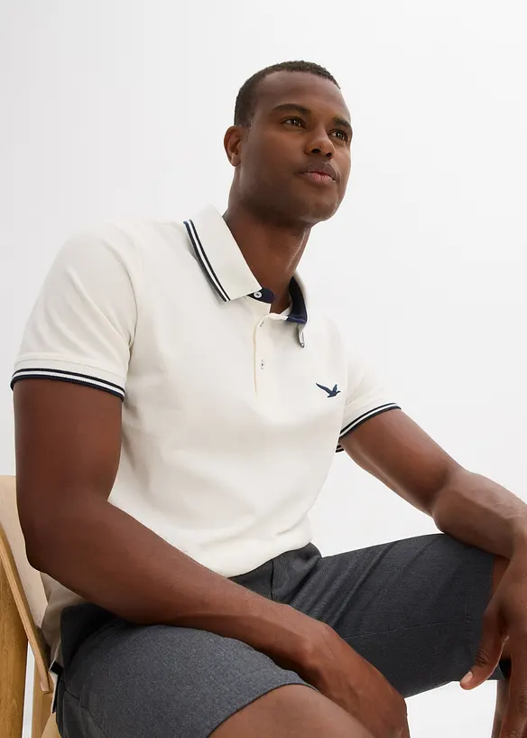 Piqué-Poloshirt aus reiner Baumwolle, bonprix