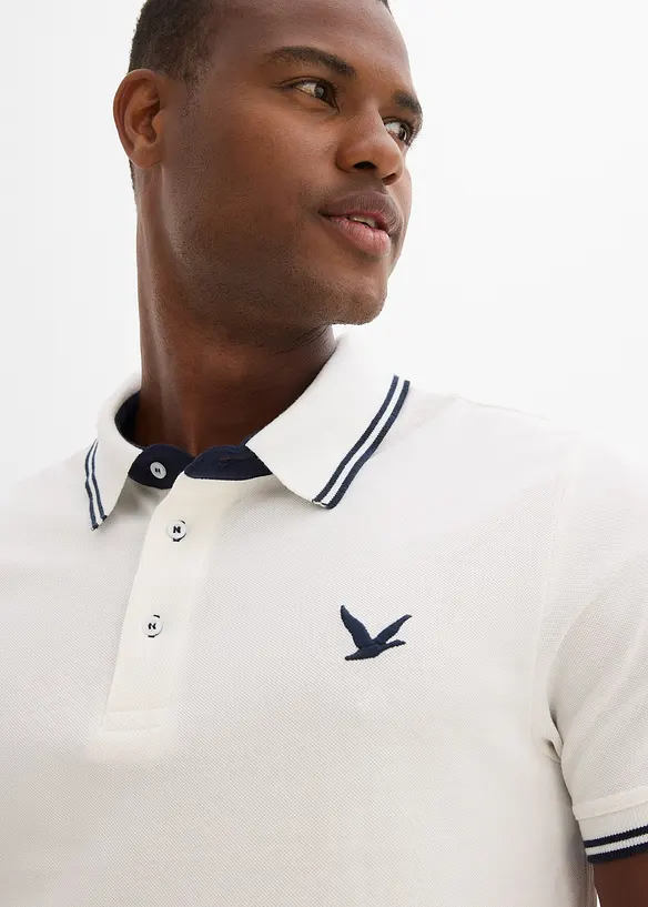 Piqué-Poloshirt aus reiner Baumwolle, bonprix