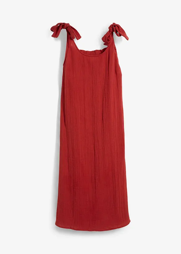 Robe à bretelles en gaze de coton douce, bonprix