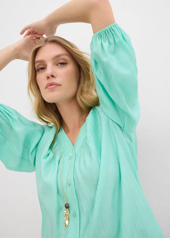 Oversize-Bluse aus softem Viskose-Mix, bonprix