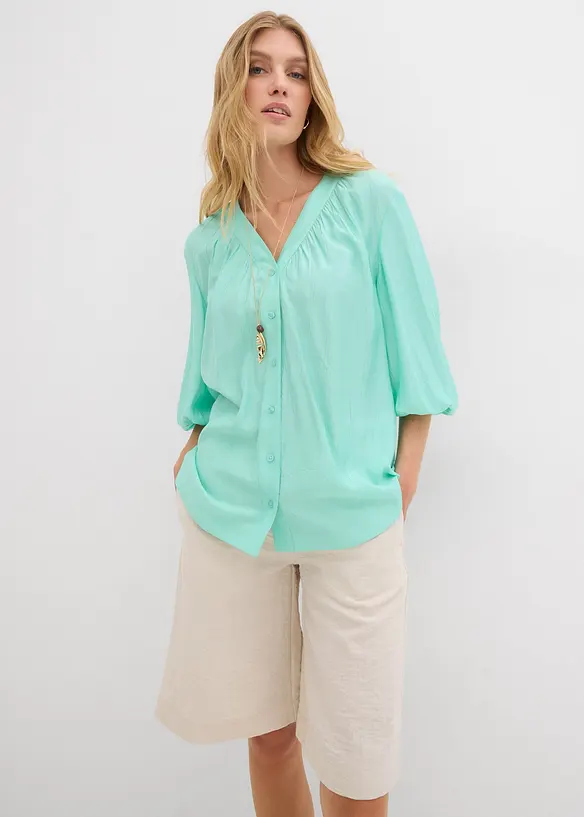 Oversize-Bluse aus softem Viskose-Mix, bonprix
