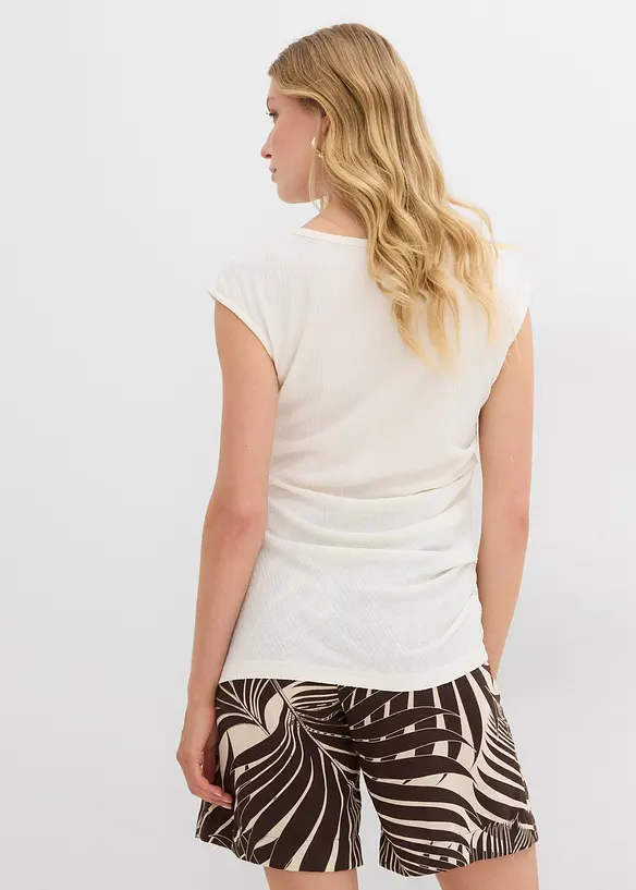 T-shirt en crêpe texturé, bonprix