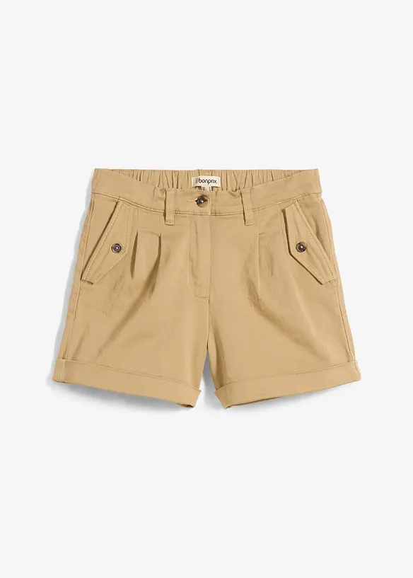 Short en twill, taille haute, bonprix