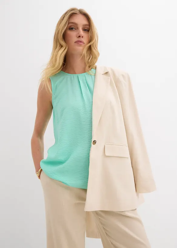 Top fluide sans manches en viscose mélangée, bonprix