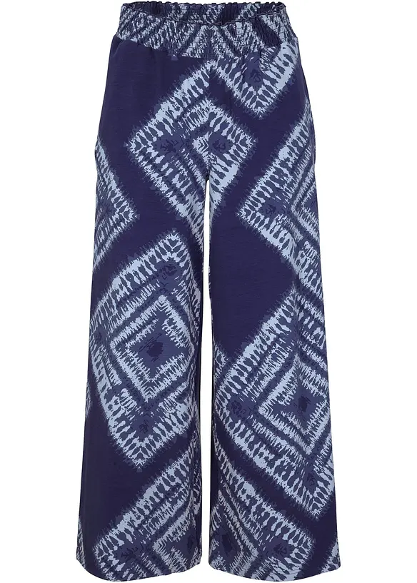 Pantalon avec taille smockée, bonprix