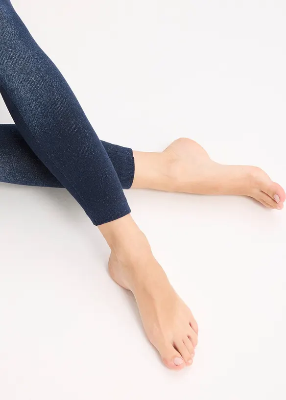 Legging sculptant sans coutures imitation jean, effet sculptant fort, bonprix