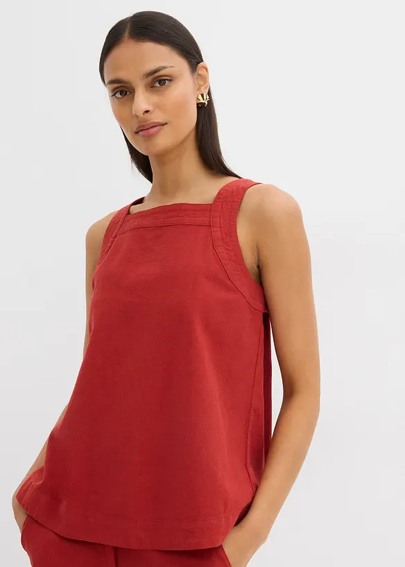 Top sans manches en viscose mélangée, à nouer dans le dos, bonprix