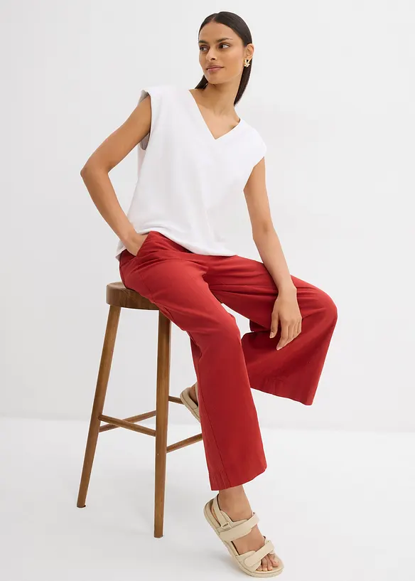 Jupe-culotte en viscose mélangée à taille élastiquée, bonprix