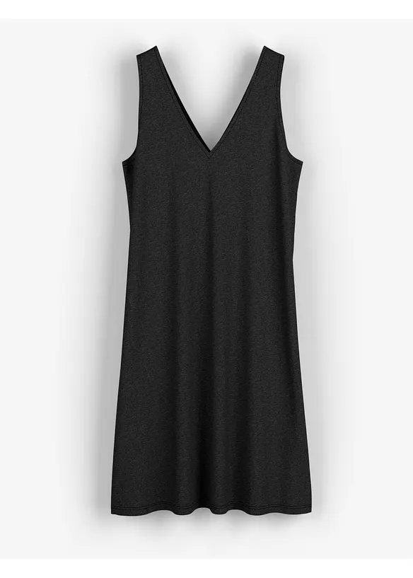 Flie&szlig;endes Tr&auml;gerkleid mit V-Ausschnitt, bonprix