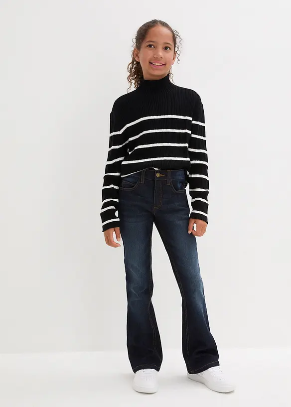 Flared-Jeans Mid Waist, bonprix