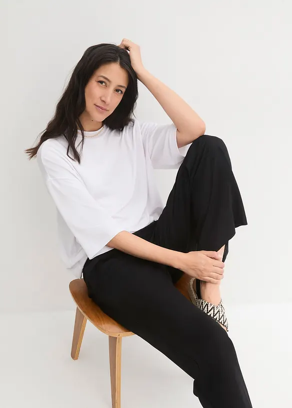 Weite Palazzo-Hose mit Bequembund, bonprix