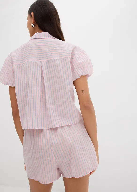 Blouse à manches courtes 100% coton, bonprix