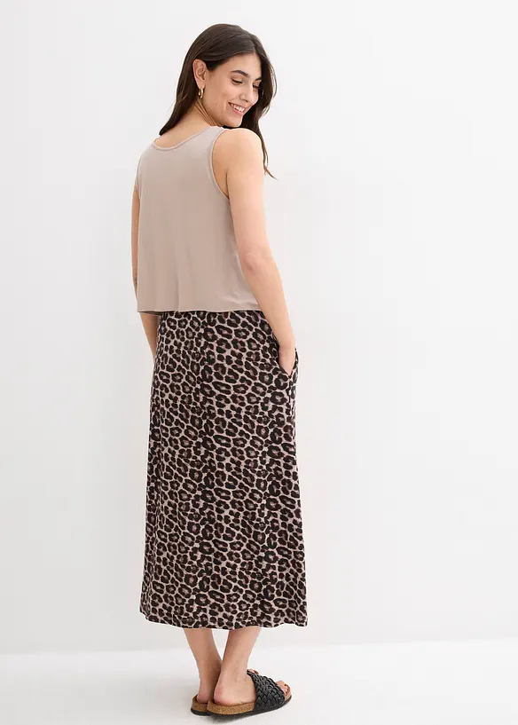 Robe fluide en jersey viscose extensible, bonprix