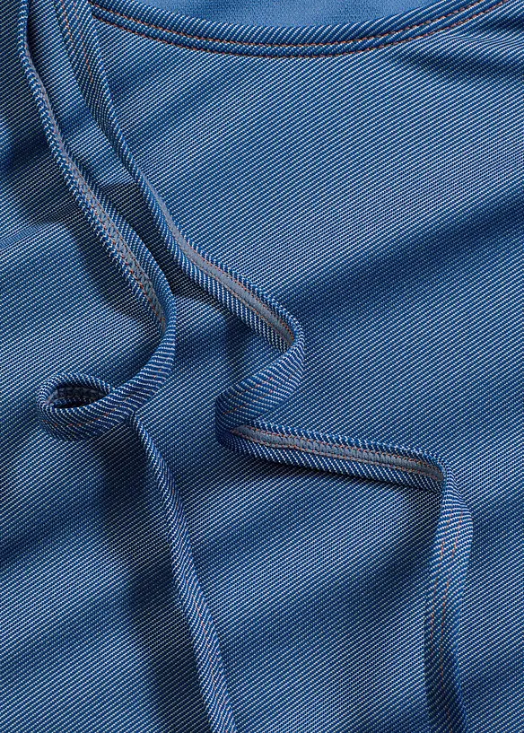 Maillot 1 pièce à dos nu, aspect jean, bonprix
