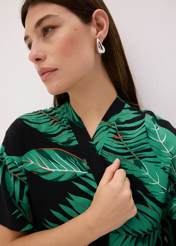 Kimono-Bluse aus fließender Viskose, bonprix