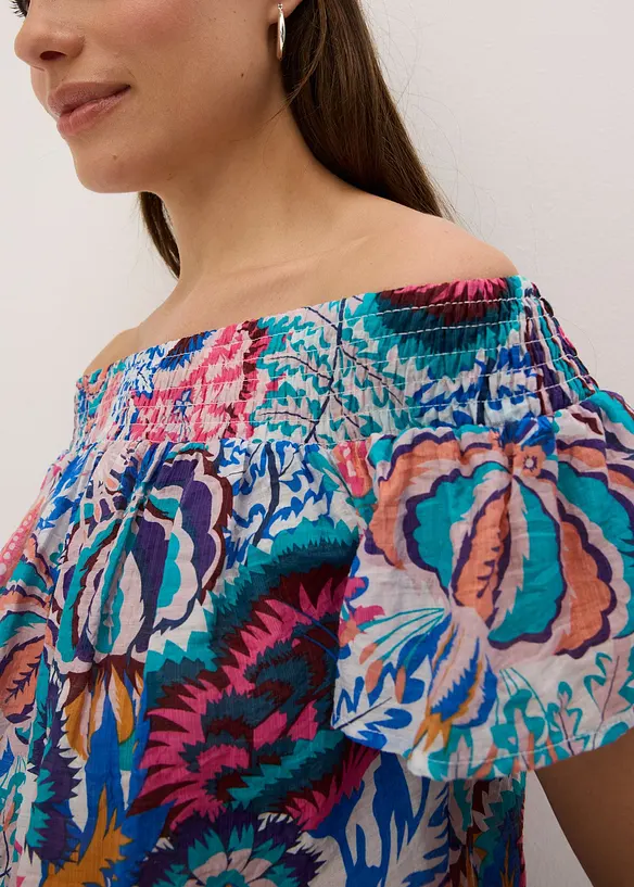 Carmenbluse aus leichtem Viskose Mix, bonprix