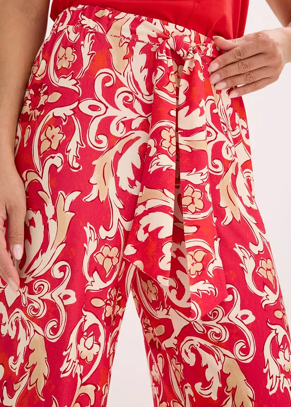 Pantalon en jersey viscose imprimé, bonprix