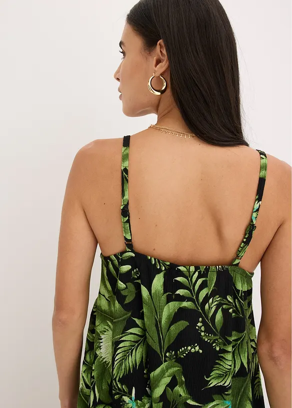 Robe imprimée à fines bretelles, bonprix