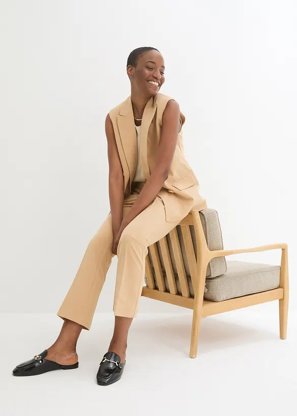 Tailleur pantalon sans manches (ens. 2 pces.), bonprix