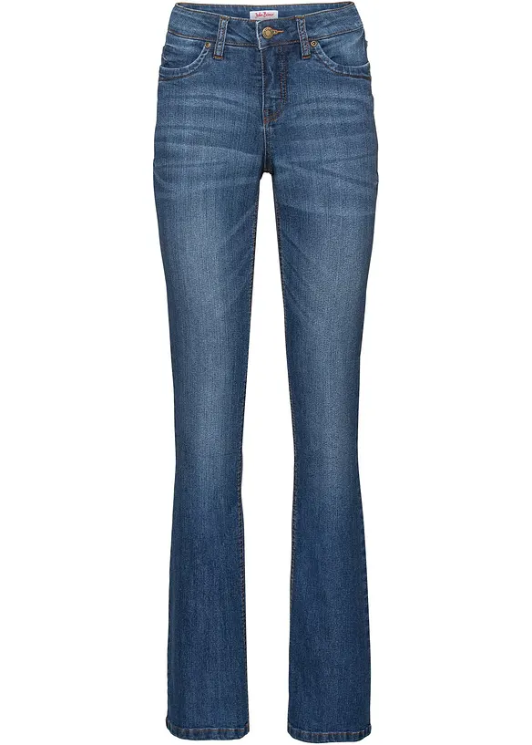 Jean bootcut taille mi-haute et confortable, bonprix