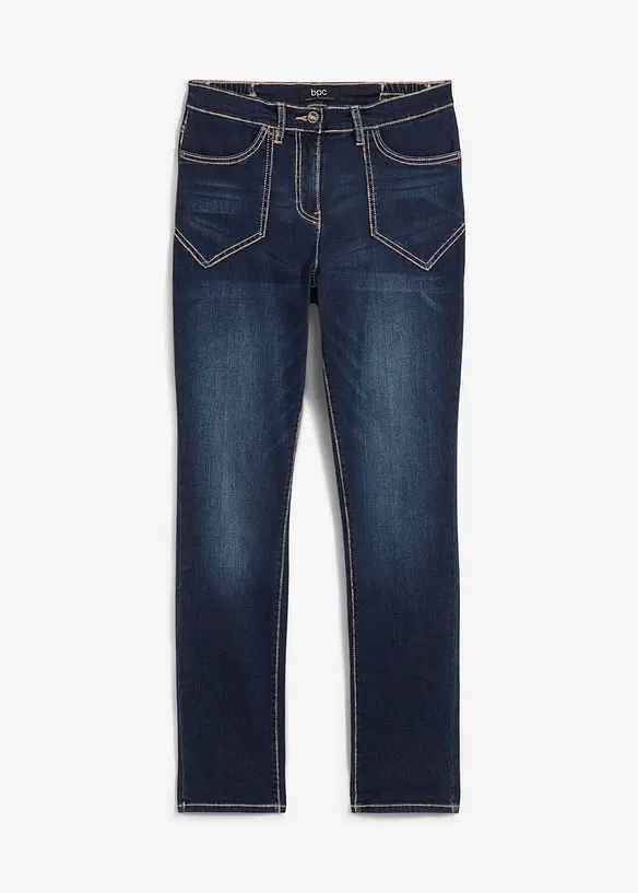 Jean droit taille haute, extensible, bonprix