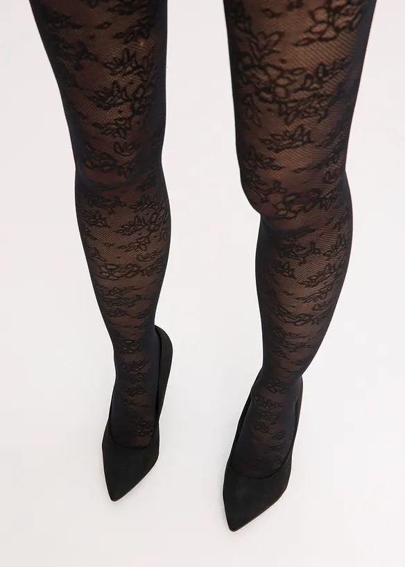 Collant 70den en dentelle, bonprix