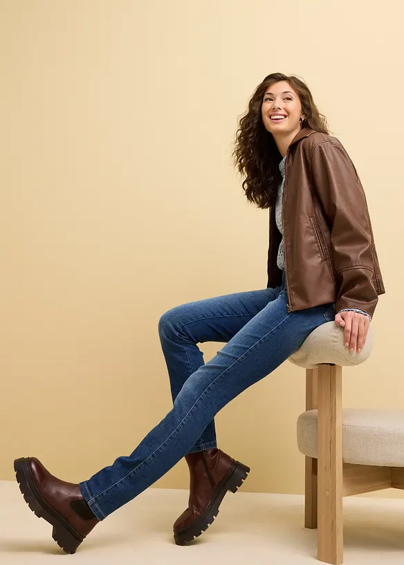 Skinny-Jeans Mid Waist, Stretch, bonprix