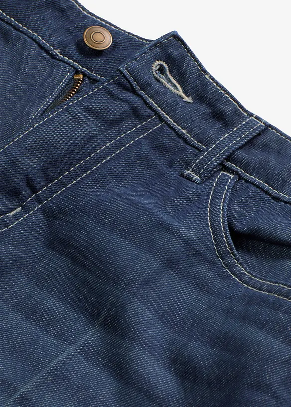 Bermuda en jean taille mi-haute, peu extensible, bonprix